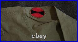 Vtg Korean War US Army 7th Infantry HBT Cut Down Field Modified Jacket 34R Korea