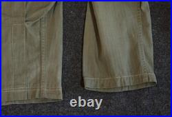 Vtg Korean War US Army 7th Infantry HBT Cut Down Field Modified Jacket 34R Korea