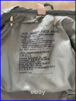 Vtg Korean War era M-1951 M-51 FIELD JACKET XS SHELL & Liner Military Wool EXC
