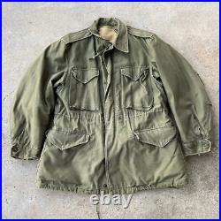 Vtg Korean War era M-1951 M-51 field jacket shell With Liner Military Wool MD Reg
