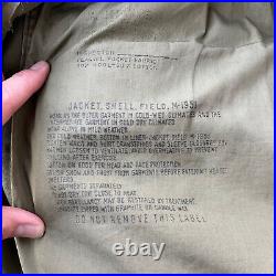 Vtg Korean War era M-1951 M-51 field jacket shell With Liner Military Wool MD Reg