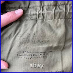 Vtg Korean War era M-1951 M-51 field jacket shell With Liner Military Wool MD Reg