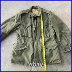 Vtg Korean War era M-1951 M-51 field jacket shell With Liner Military Wool MD Reg