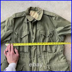 Vtg Korean War era M-1951 M-51 field jacket shell With Liner Military Wool MD Reg
