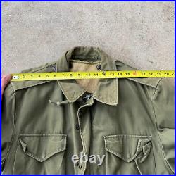 Vtg Korean War era M-1951 M-51 field jacket shell With Liner Military Wool MD Reg