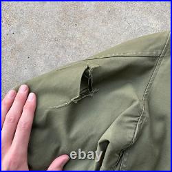 Vtg Korean War era M-1951 M-51 field jacket shell With Liner Military Wool MD Reg