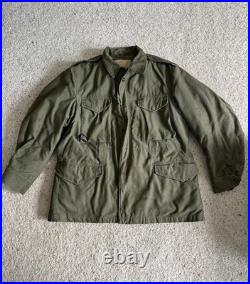 Vtg Korean War era M-1951 M-51 field jacket shell With Liner in Large Regular