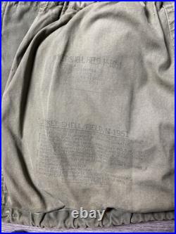 Vtg M-1951 US Army Field Jacket Shell Medium Regular Dated 1952 AC Clothing Nice