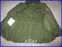 Vtg M1951 Korean War Us Army Fishtail Military Parka-shell Jacket M