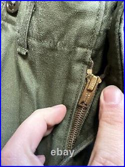 Vtg M51 Field Trousers Shell M-1951 Army Military Pants Green Baggy 34X29