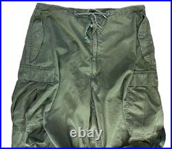 Vtg M51 Field Trousers Shell M-1951 Army Military Pants Green Baggy Long M Talon