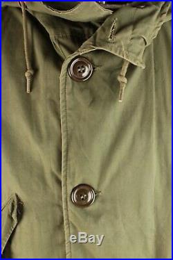 Vtg Men's 1950s Korean War US Army Parka Sz Medium 50s Coat #7113