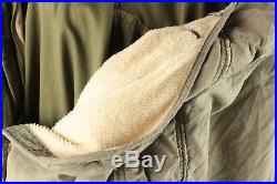 Vtg Men's 1951 M-51 Korean War Fox Fur Hood Jacket Parka sz M 50s Coat #3966