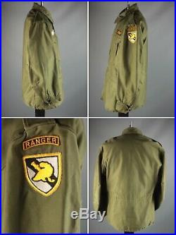 Vtg Men's 1952 Korean War US Army Rangers M-51 Field Jacket S Reg 50s USMA #6944