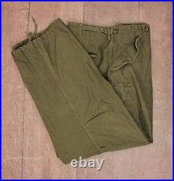 Vtg Men's 50s Korean War US Army M-51 Cargo Field Pants Sz XL Reg 1950s