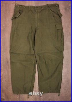 Vtg Men's 50s Korean War US Army M-51 Cargo Field Pants Sz XL Reg 1950s