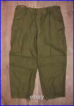 Vtg Men's 50s Korean War US Army M-51 Cargo Field Pants Sz XL Reg 1950s