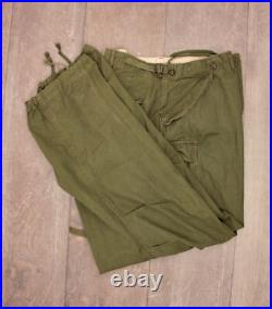 Vtg Men's 50s Korean War US Army M-51 Cargo Field Pants Sz XL Reg 1950s M51