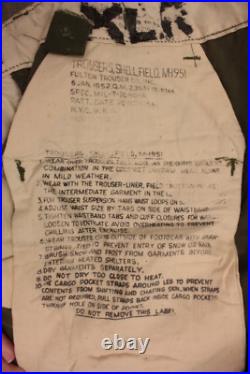 Vtg Men's 50s Korean War US Army M-51 Cargo Field Pants Sz XL Reg 1950s Sateen