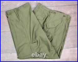 Vtg Men's 50s Korean War US Army M-51 Field Pants Sz XL Reg 1950s Trousers