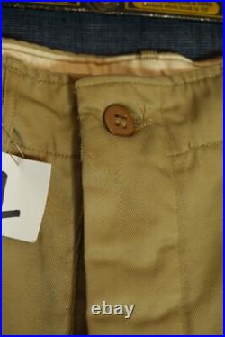Vtg NOS 1952 WWII Pat Date 1945 US Army Khaki Chino Trousers 34 W x 29 L #1