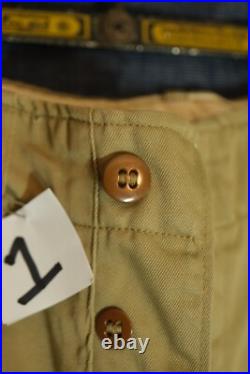 Vtg NOS 1952 WWII Pat Date 1945 US Army Khaki Chino Trousers 34 W x 29 L #1