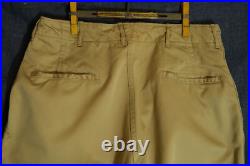 Vtg NOS 1952 WWII Pat Date 1945 US Army Khaki Chino Trousers 34 W x 29 L #1