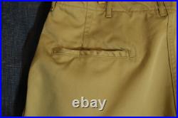 Vtg NOS 1952 WWII Pat Date 1945 US Army Khaki Chino Trousers 34 W x 29 L #1