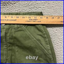 Vtg OG 107 Pants Mens 28x32 Green 13 Star US Military Baker Pants Korean War