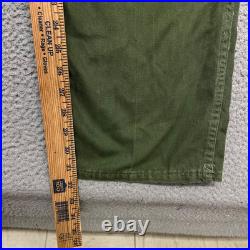 Vtg OG 107 Pants Mens 28x32 Green 13 Star US Military Baker Pants Korean War