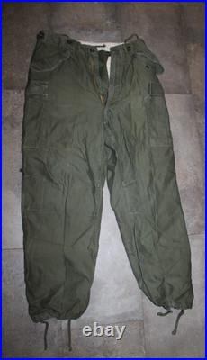 Vtg U. S. Army Military Korean War Era Jungle Combat Pants O. D. M-1951 Sz. 35x34