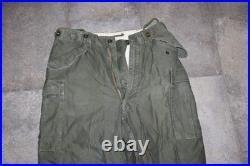 Vtg U. S. Army Military Korean War Era Jungle Combat Pants O. D. M-1951 Sz. 35x34