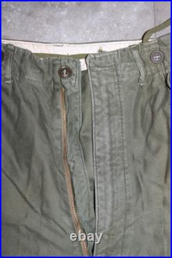 Vtg U. S. Army Military Korean War Era Jungle Combat Pants O. D. M-1951 Sz. 35x34
