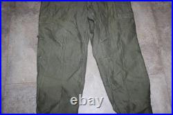Vtg U. S. Army Military Korean War Era Jungle Combat Pants O. D. M-1951 Sz. 35x34