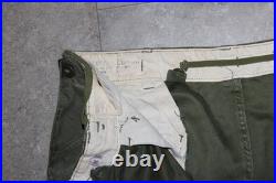 Vtg U. S. Army Military Korean War Era Jungle Combat Pants O. D. M-1951 Sz. 35x34