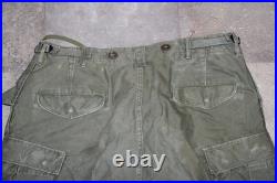 Vtg U. S. Army Military Korean War Era Jungle Combat Pants O. D. M-1951 Sz. 35x34