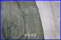 Vtg U. S. Army Military Korean War Era Jungle Combat Pants O. D. M-1951 Sz. 35x34