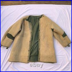 Vtg US Army Military M51 Fishtail Parka Jacket Large w Wool Frieze Liner M-1951