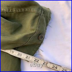 Vtg US Army Military M51 Fishtail Parka Jacket Large w Wool Frieze Liner M-1951