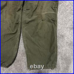 Vtg US Army Pants Regular Long Fulton Trouser Shell Field M1951 50s Korean War