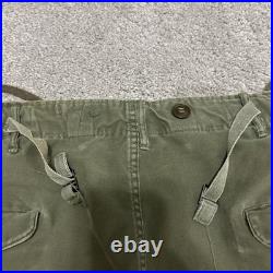 Vtg US Army Pants Regular Long Fulton Trouser Shell Field M1951 50s Korean War