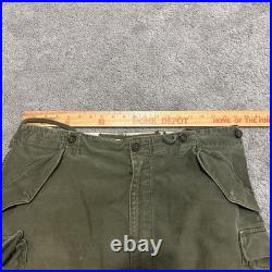 Vtg US Army Pants Regular Long Fulton Trouser Shell Field M1951 50s Korean War