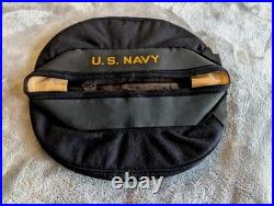 Vtg US Navy Korean War dress blues/Cracker Jack inc. Hat, scarf, Gd. Conduct metal