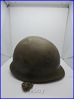 WESTINGHOUSE KOREAN WAR M1 HELMET LINER and KOREAN War Steel Combat Helmet