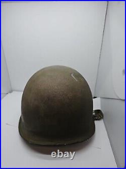 WESTINGHOUSE KOREAN WAR M1 HELMET LINER and KOREAN War Steel Combat Helmet