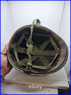 WESTINGHOUSE KOREAN WAR M1 HELMET LINER and KOREAN War Steel Combat Helmet