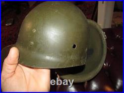 WW II or Korean War, M1, RS, Hinged, Helmet & Firestone Liner US Army