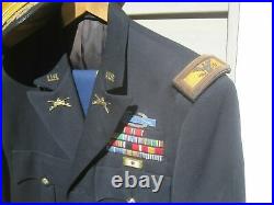 WW II thru Korean War Colonel Armored Cav Uniform with Hat-named