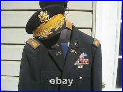 WW II thru Korean War Colonel Armored Cav Uniform with Hat-named