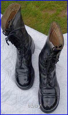 WW11 Korean War Military Combat Boots Mens 9R MA BF Goodrich souls 1951